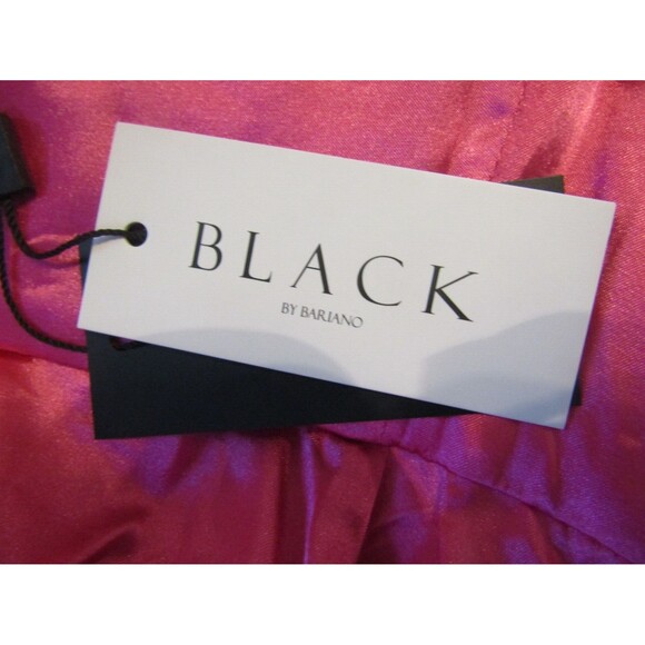 Black by Bariano Kora Midi Dress NWT V Neck Aline Barbie Pink Retail $247 Size 6 - Picture 10 of 11